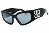 Balenciaga BB0321S - Grey/Grey Silver Mirror