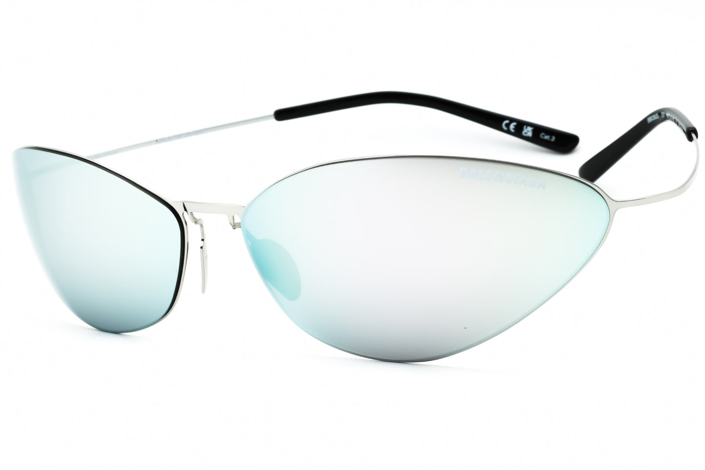 Balenciaga BB0350S - Silver/Silver Mirror