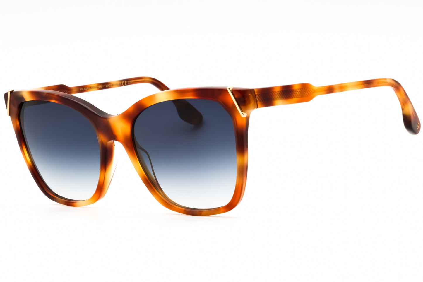 Victoria Beckham VB640S - Amber Tortoise/Blue Gradient