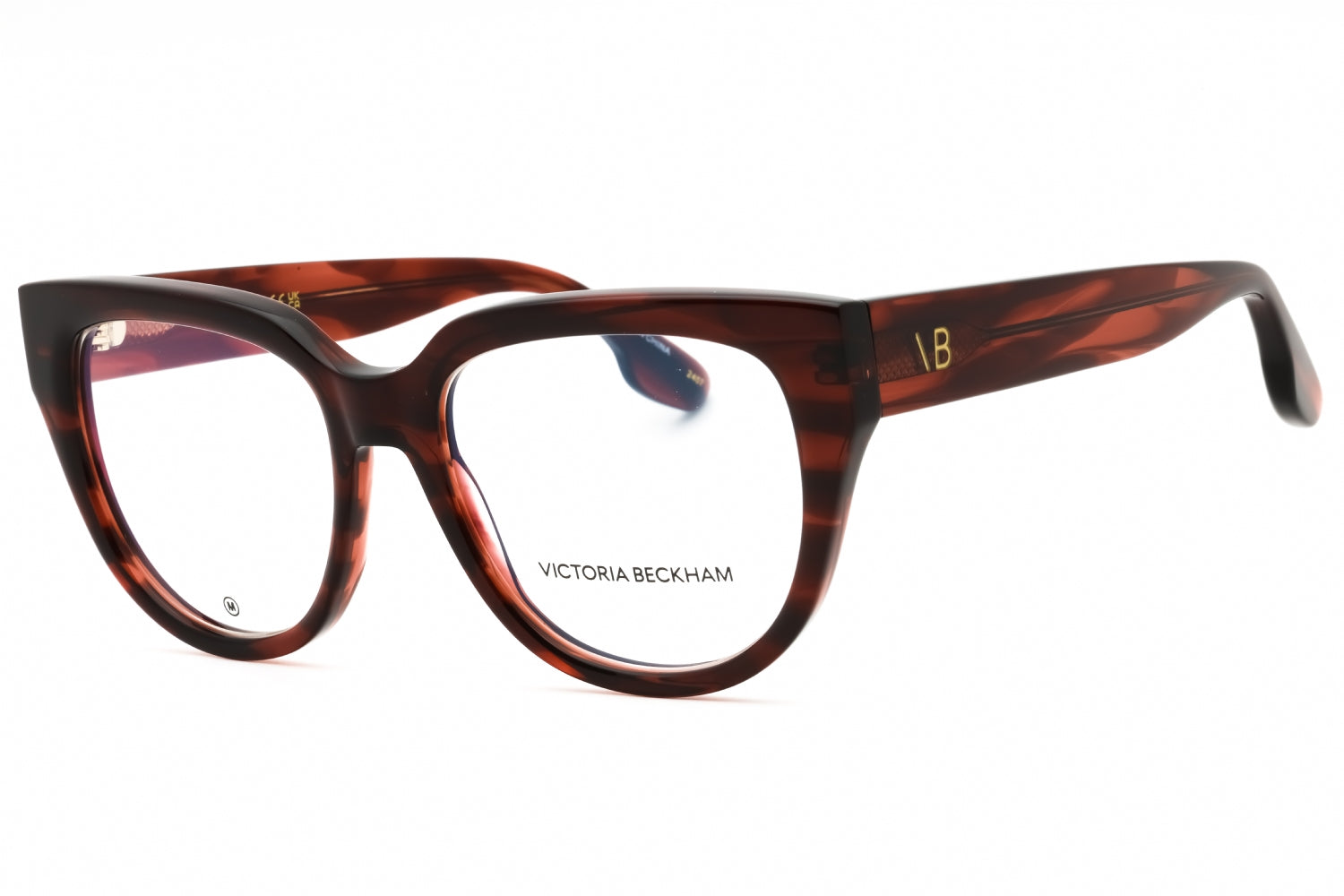 Victoria Beckham VB2674 - Striped Red/Clear Demo Lens