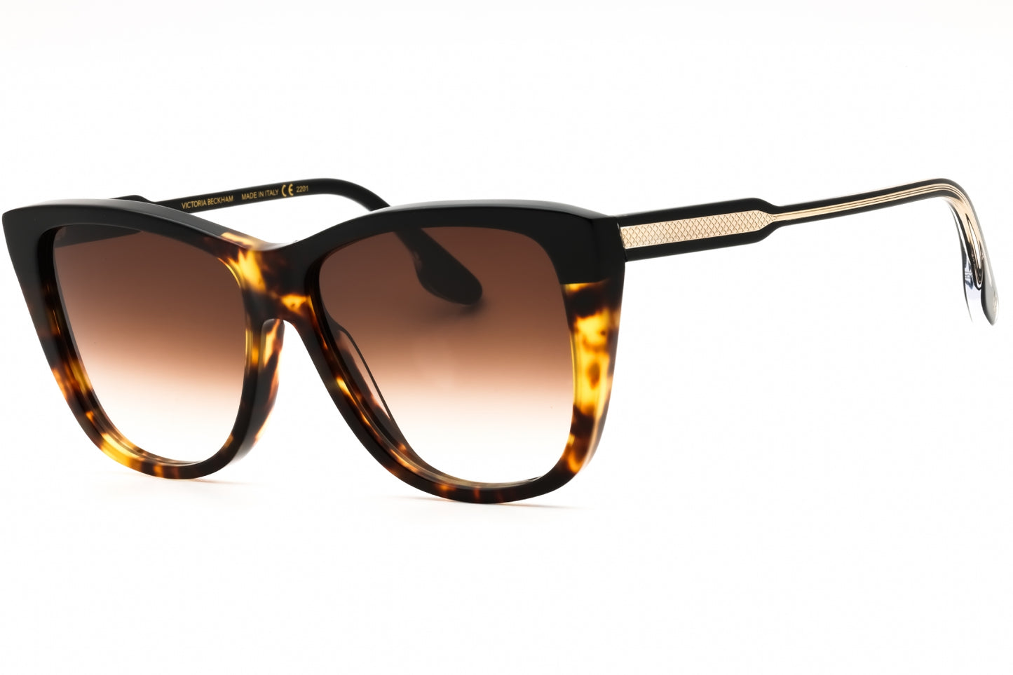 Victoria Beckham VB639S - Black-Tort/Brown Gradient